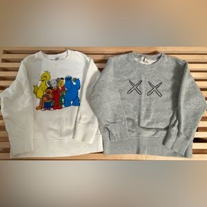 Uniqlo x KAWS Sesame Street Sweatshirt Bundle - Size 5-6